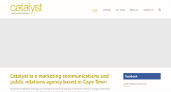Desktop Screenshot of catalystcommunications.co.za