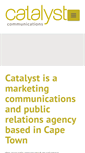 Mobile Screenshot of catalystcommunications.co.za